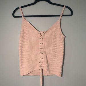 American Eagle lace up tank top